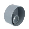 Nicoll verloopring, pvc, excentrisch, uitwendig x inwendig lijm, grijs, KOMO, 125 x 50 mm 