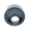 Nicoll verloopring, pvc, excentrisch, uitwendig x inwendig lijm, grijs, KOMO, 125 x 50 mm 