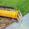 Karmat pp eindstuk met rvs klep en drainage aansluiting, geel, 72 - 100 mm 