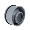 Airfit inzet-verloopring, pp, excentrisch, verjongd spie/2x manchet, grijs, 110 x 50 mm 