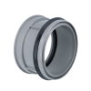 Airfit Innen-Reduzierring, PP, zentrisch, reduziertes Spitzende/2x Manschette, grau, 110 x 90 mm 