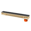 Anrin Entwässerungsrinne, Typ SELF-100 Smart, Polymerbeton, m. Gussrost, B125,100x12,2x10,1cm, Ausl. 