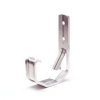 S-lon Rinnenhalter für Mini-Kastenrinne, Aluminium, Nr. 2, 95 mm, grau 