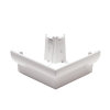 Nicoll Techtan Ovation Außenwinkel für Kastenrinne, 90°, PVC, weiß, RAL 9010, 125 mm 