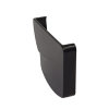 Nicoll Techtan Ovation Endstück für Rinnenauslauf, PVC, rechts, schwarz, RAL 9011, 125 mm