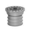 Dyka hwa balkondoorvoerset, pvc, incl. abs rooster, onderuitloop, verjongd spie, 80 mm