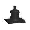 Ubbink schoorsteenopstand, Rolux Flex, pp, zwart, 80 mm 