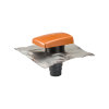 Ubbink ontluchtingspan, voor hellend dak 5 - 55°, type RVT 200, universeel, lood, terracotta