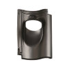 Ubbink dakdoorvoerpan, Nieuwe Hollander, kunststof, 131 mm, 1-pans, zwart, dakhelling 25 - 45° 