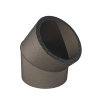 Ubbink Aerfoam bocht 45°, epe, grijs, 200 mm 