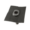 Ubbink rioolontluchtingspan, t.b.v. hellend dak 5 - 55°, Ubiflex, universeel, zwart, 500 x 500 mm 