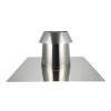 Dinak DW, rookgas dakdoorvoer inox, met stormkraag, type 019B, 300 mm 