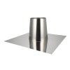 Dinak DW, rookgas dakdoorvoer inox, met stormkraag, type 019B, 300 mm 
