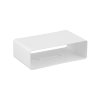 Nedco steekmof met terugslagklep, voor keukenventilatie, pvc, 2x mof, 204 x 60 mm 