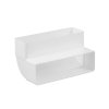 Nedco hoekbocht 90° voor keukenventilatie, pvc, 2x mof, verticaal, 204 x 60 mm 