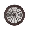 Nicoll ventilatierooster met vliegengaas, pvc, Ø 160 mm, bruin 