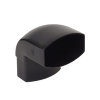 Nicoll Techtan Ovation hwa bocht 87°, pvc, inwendig lijm x verjongd spie, zwart, 90 x 56 mm 