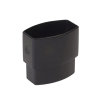 Nicoll Techtan Ovation hwa mof, pvc, inwendig lijm x verjongd spie, zwart, RAL 9011, 90 x 56 mm 
