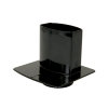 Nicoll Techtan Ovation hwa overgangsstuk, pvc, met grondplaat, inw lijm x spie, zwart, 90 x 56 mm 