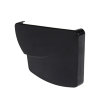 Nicoll Techtan Ovation Endstück für Rinnenauslauf, PVC, rechts, schwarz, RAL 9011, 170 mm