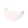 Nicoll Techtan Vodalis eindstuk voor mastgoot, pvc, links, wit, RAL 9010, 140 mm