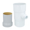 Nicoll Techtan hwa regenton vulautomaat, pvc, wit, RAL 9010, 100 mm 