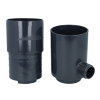 Nicoll Techtan Regenwassersammler, PVC, anthrazit, RAL 7016, 80 mm