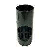 Nicoll Techtan hwa bladscheider, pvc, zwart, RAL 9011, 80 mm 