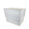 Vloeistofbak incl. deksel, polyester, rechthoekig, 460 liter 
