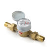 Watermeter, type ALFA-SJ-SDC, 2x bu.dr., ¾", l = 130 mm, incl. koppelingen 
