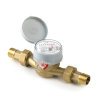 Watermeter, type ALFA-SJ-SDC, 2x bu.dr., ¾", l = 130 mm, incl. koppelingen 