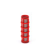Amiad Zylindersieb für Kunststofffilter ¾", T x L = 31 x 125 mm, Siebperforation 0,13 mm, rot 