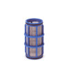 Amiad cil.zeef tbv kunststof filter 1", d x l = 50 x 125 mm, zeefperforatie 0,30 mm, blauw 