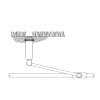Vyr Swing Joint, flexibles Regner-Anschlussrohr, 5,5 bar, 2x AG, ½", l = 30 cm 