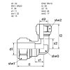 VSH verloop knie 90°, Super, S1211, messing, 2x knel, Kiwa, Gastec QA, 22 x 15 mm 