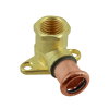 Bonfix muurplaat, Press, roodkoper, binnendraad x pers, epdm, Kiwa, ½" x 15 mm 