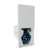 Mennekes CEE toestelcontactdoos caravan, 230 V, 3-p, 16 A, grijs deksel 