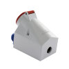 Mennekes CEE wandcontactdoos, 400 V, 5-polig, 1x 16 A, IP44, type Twinbox, 1 randaarde-contactdoos 