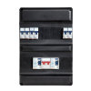 Simcast groepenkast, 1-f, HS 2-p, 40A, 6 gr. achter 2x ALS 30 mA, 220 x 330 mm 