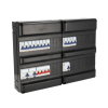 Simcast groepenkast, 3-f, HS 4-p, 40A, 12 gr. achter 3x ALS 30 mA, 220 x 330 mm 