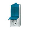 Busch-Jaeger Ocean combinatie schakelaar/wcd, + RA, opbouw, spwd, serie, IP44 