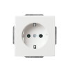 ABB Busch-Jaeger wandcontactdoos, Future linear, inbouw, randaarde, kinderbeveiliging, studio wit 