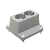 ABB deksel met wcd, dubbel, type 3640W2, grijs 