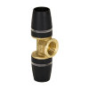 TECElogo schroef T-stuk 90°, messing, ppsu, 2x steek / 1x binnendraad, 16 mm x ½" x 16 mm 