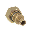 TECEflex overgangs koppeling, messing, pers x losse wartel, 16 mm x ¾" euroconus 