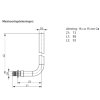 TECEflex overgangs koppeling, pers x soldeer / knel, 16 x 15 mm, l = 73 x 93 mm 