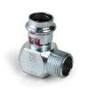 Viega Prestabo overgangs knie 90°, SC-Contur, type 1114.1, pers x buitendraad, 22 mm x ¾" 