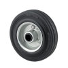 TENTE wiel, rubber, wielkern: geperst staalplaat, 200 mm, type DVR200x50-Ø12 + asbus, zwart 