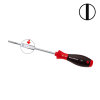 Wiha schroevendraaier, sleuf, SoftFinish, l = 179 mm, lemmet = 2,5 x 75 mm 