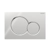 Geberit bedieningspaneel, type Sigma01, kunststof, 2-knops, chroom 